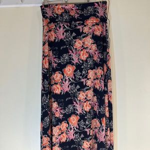 LuLaRoe XS Floral Stretch Maxi Skirt